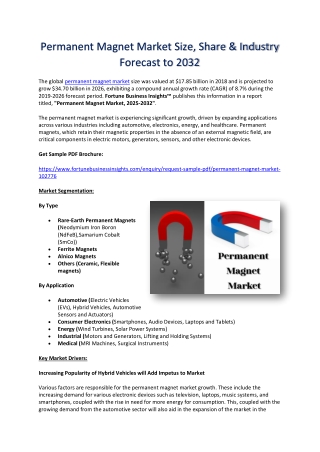 Trends Transforming the Permanent Magnet Market by 2032