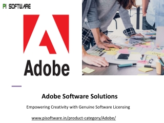 Buy Adobe Software Online – PI Software PPT for Adobe Product Licensing