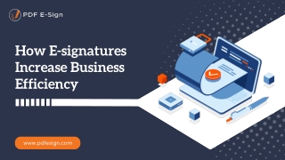 how e signatures increase business efficiency
