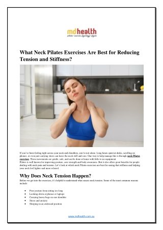 What Neck Pilates Exercises Are Best for Reducing Tension and Stiffness