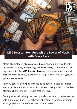 mtg booster box unleash the power of magic with