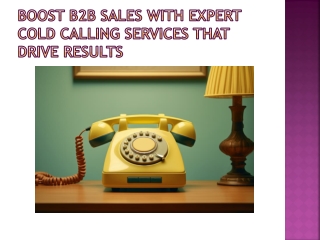 Boost B2B Sales with Expert Cold Calling Services That Drive Results