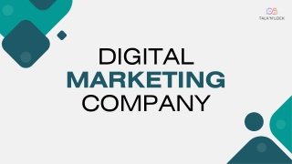 Talknlock Green Modern Digital Marketing Agency Presentation