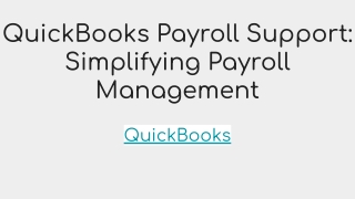 quickbooks payroll support simplifying payroll