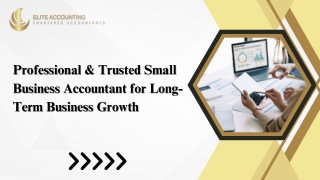 Professional & Trusted Small Business Accountant for Long-Term Business Growth