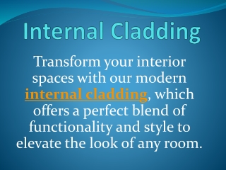 Internal Cladding