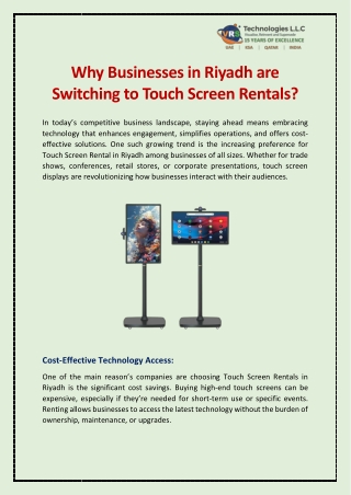 why businesses in riyadh are switching to touch