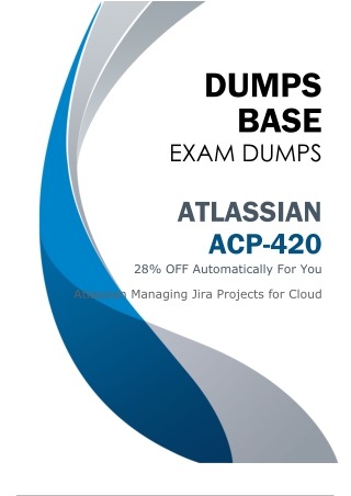 Atlassian ACP-420 Dumps (V8.02) - The Most Effective Way to Pass