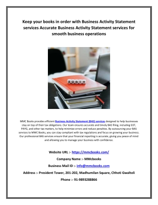 Boost efficiency using MMC Books’ expert myob accounting services. Affordable my