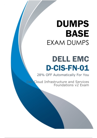 Dell D-CIS-FN-01 Dumps (V8.02) - The Most Effective Way to Pass