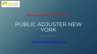 fire damage claims adjuster service