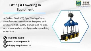lifting lowering in equipment
