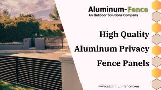 High Quality Aluminum Privacy Fence Panels