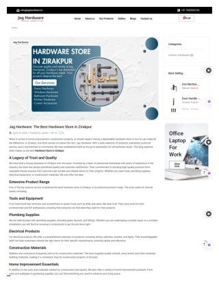 Jag Hardware - The Best Hardware Store in Zirakpur