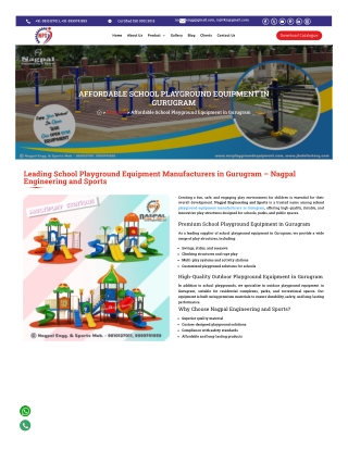 School Playground Equipment in Gurugram – Creative Designs for Active Learning