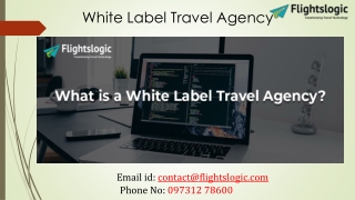 White Label Travel Agency