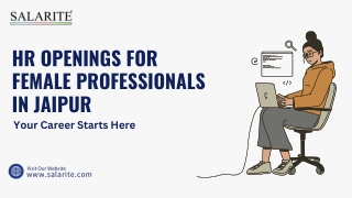 HR Openings for Female Professionals in jaipur