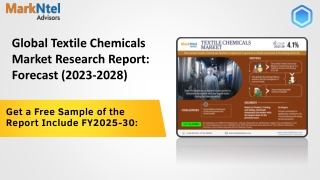 Textile Chemicals Market Intelligence: Trends, Players, and Forecasts (2023-2028