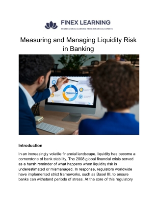 Measuring and Managing Liquidity Risk in Banking