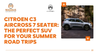 Citroen C3 Aircross 7 Seater The Perfect SUV for Your Summer Road Trips