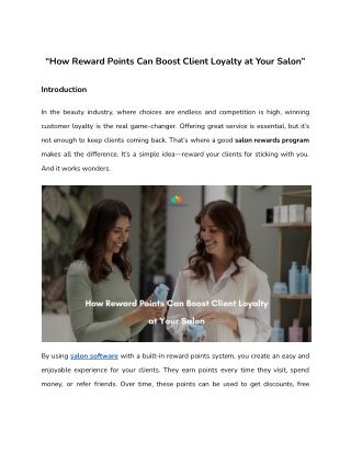 how reward points can boost client loyalty