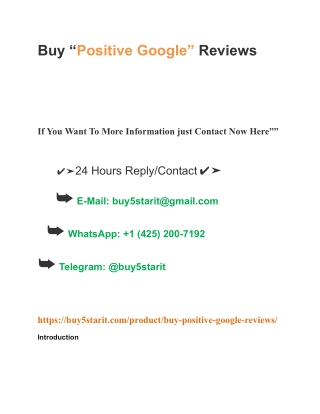 HOW TO BUY POSITIVE GOOGLE REVIEWS