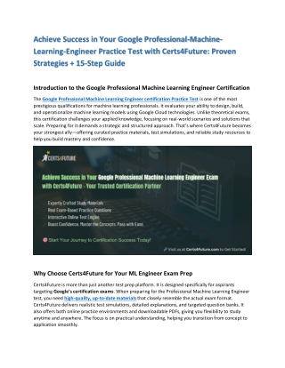 Professional Machine Learning Engineer Practice Test