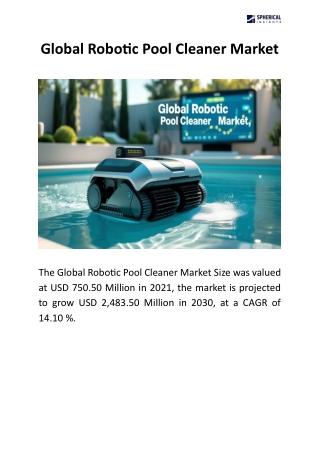 Global Robotic Pool Cleaner Market
