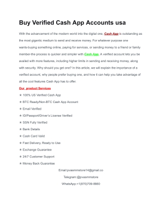 purchase a verified cashApp accounts from trusted place without any hassle.