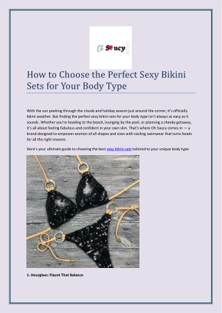 How to Choose the Perfect Sexy Bikini Sets for Your Body Type (1)