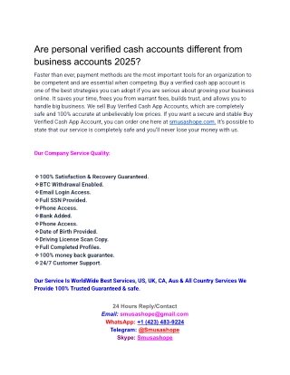 Buy Verified Cash App Accounts