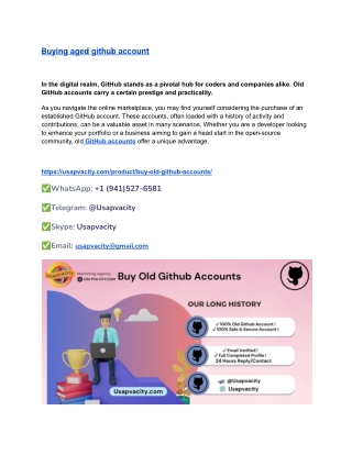 buying aged github account