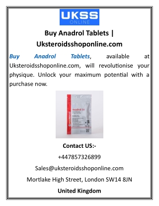 Buy Anadrol Tablets Uksteroidsshoponline.com1