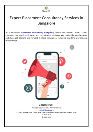 Expert Placement Consultancy Services in Bangalore