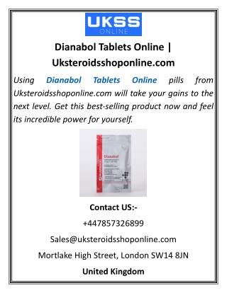 Dianabol Tablets Online Uksteroidsshoponline