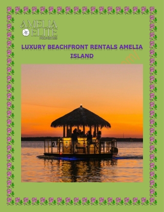 Luxury beachfront rentals Amelia Island