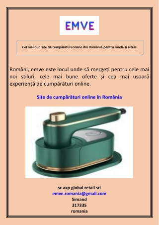 Cel mai bun site de cumpărături online din România pentru modă și altele