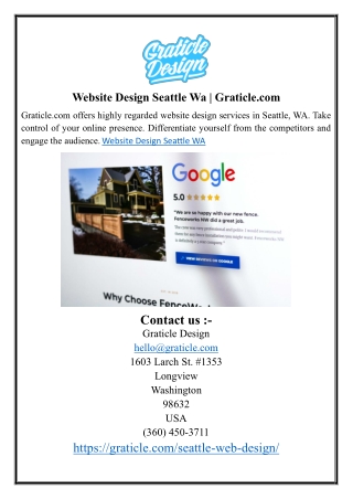 Website Design Seattle Wa  Graticle.