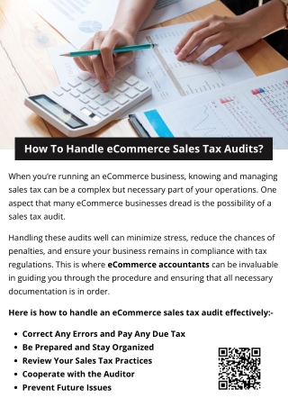how to handle ecommerce sales tax audits