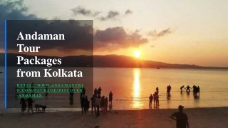 Andaman Tour Packages from Kolkata