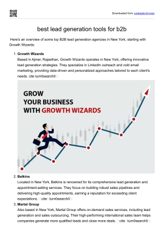 best lead generation tools for b2b