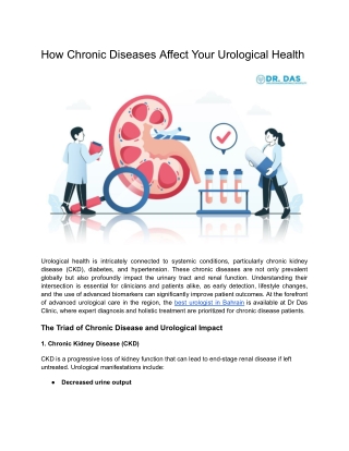 How Chronic Diseases Affect Your Urological Health