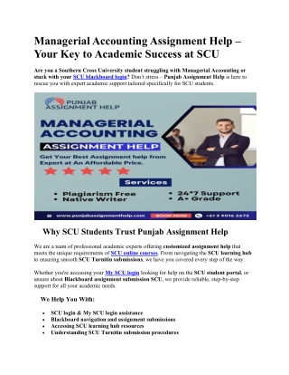 managerialaccountingassignment help your