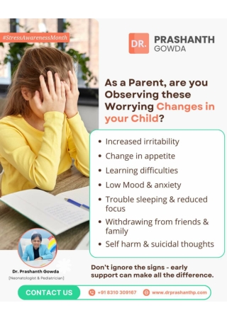 Is Your Child Showing Unusual Behavioral Changes_Dr Prashanth gowda_Best Pediatrician in HSR Layout