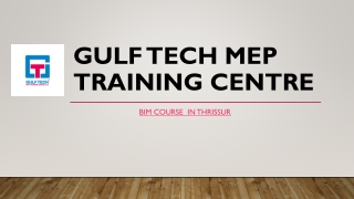 gulf tech mep training centre