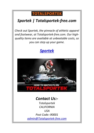 Sportek | Totalsportek-free.com