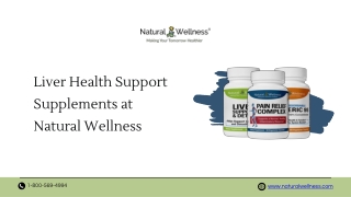 Liver Health Support Supplements at Natural Wellness - www.naturalwellness.com