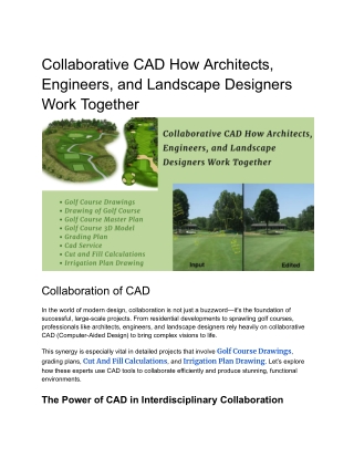 Collaborative CAD_ How Architects, Engineers, and Landscape Designers Work Together __off-site Kriti