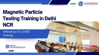 magnetic particle testing training in delhi ncr