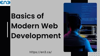 basics of modern web development